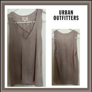 Urban Outfitters Project Social T Slub Soft Criss Cross Front  Tank Top Size S